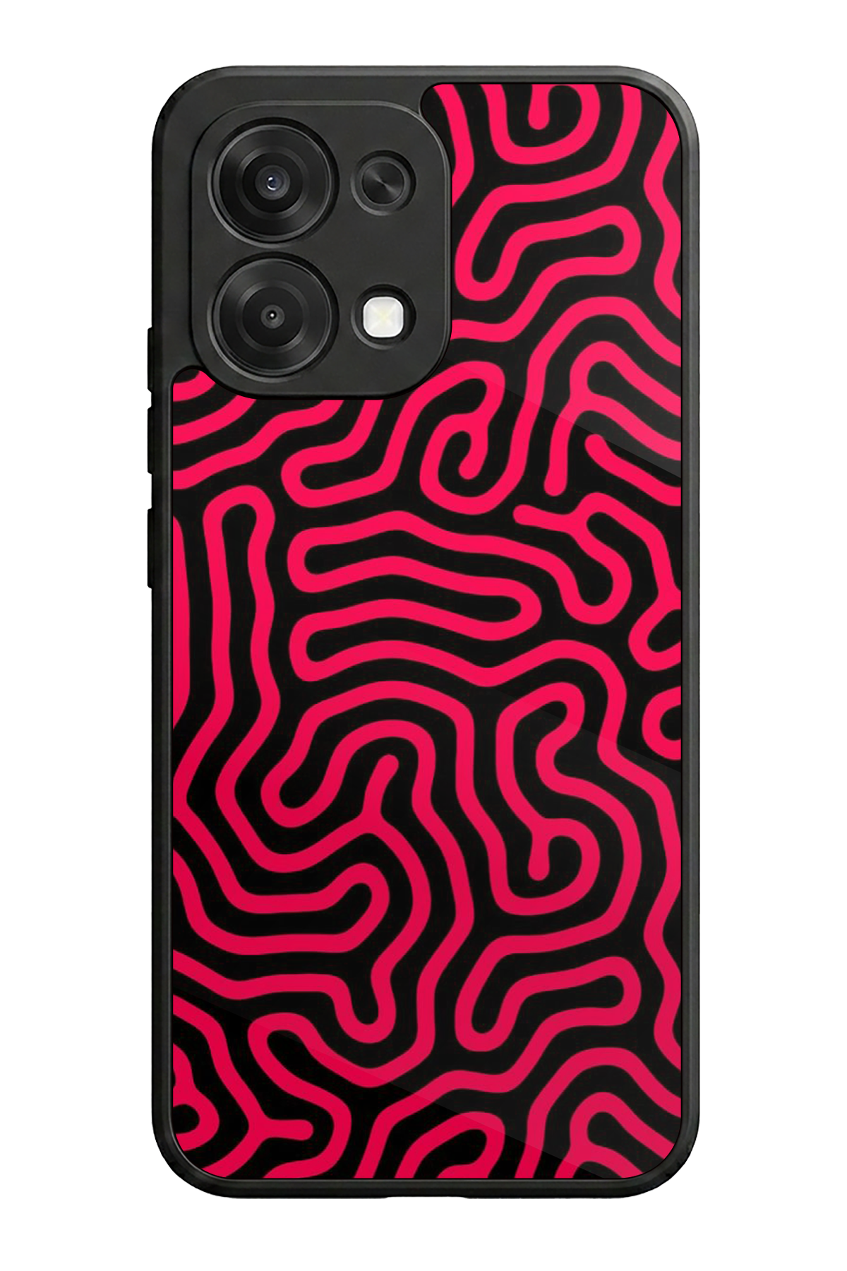 Oppo A6 Pro Uyumlu Çizgi Sanatı Tasarımlı Glossy Premium Kılıf