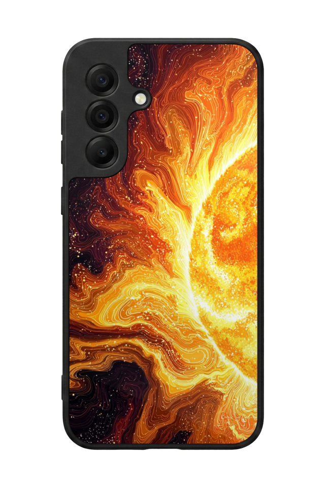 Samsung Galaxy A17 Uyumlu Güneş Tasarımlı Glossy Premium Kılıf