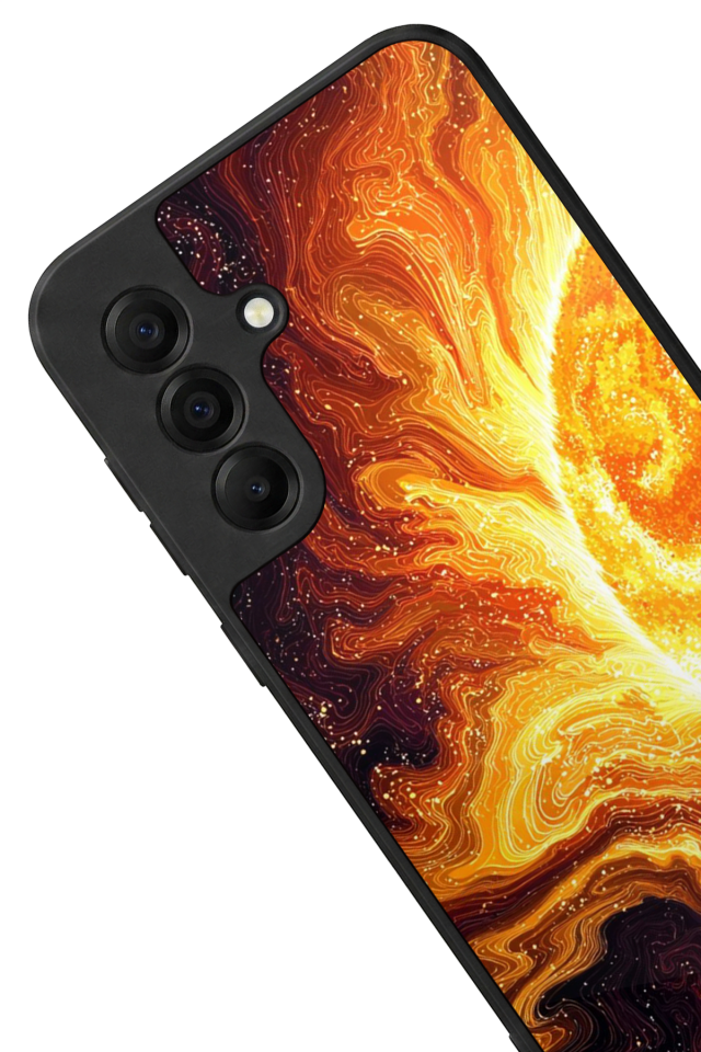 Samsung Galaxy A17 Uyumlu Güneş Tasarımlı Glossy Premium Kılıf