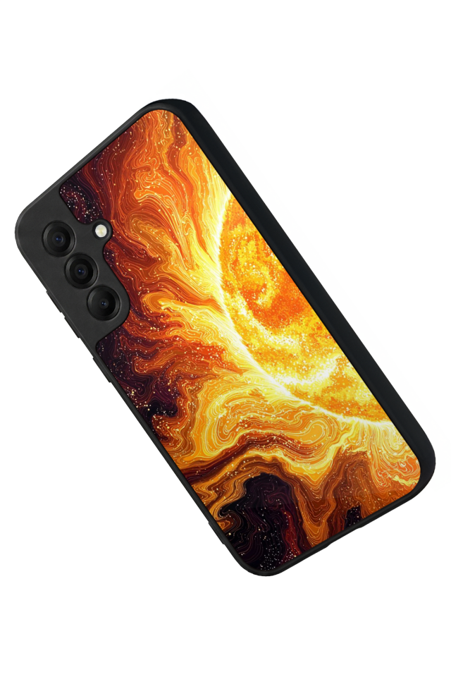 Samsung Galaxy A17 Uyumlu Güneş Tasarımlı Glossy Premium Kılıf