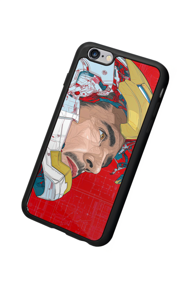 iPhone 6 Plus Uyumlu Iron Man ( Demir Adam ) Tasarımlı Glossy Premium Kılıf