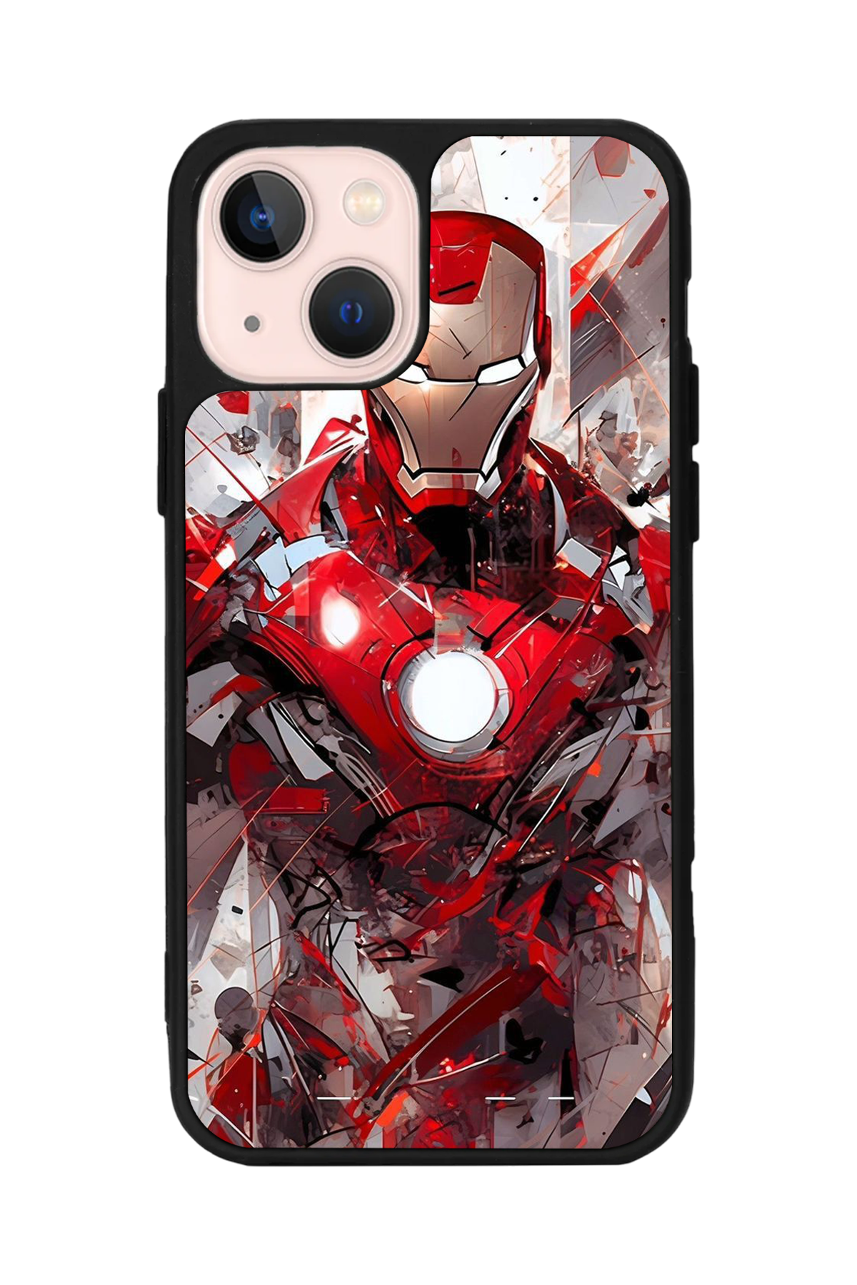 iPhone 13 Mini Uyumlu Iron Man ( Demir Adam ) Tasarımlı Glossy Premium Kılıf