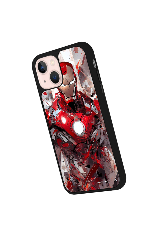 iPhone 13 Mini Uyumlu Iron Man ( Demir Adam ) Tasarımlı Glossy Premium Kılıf