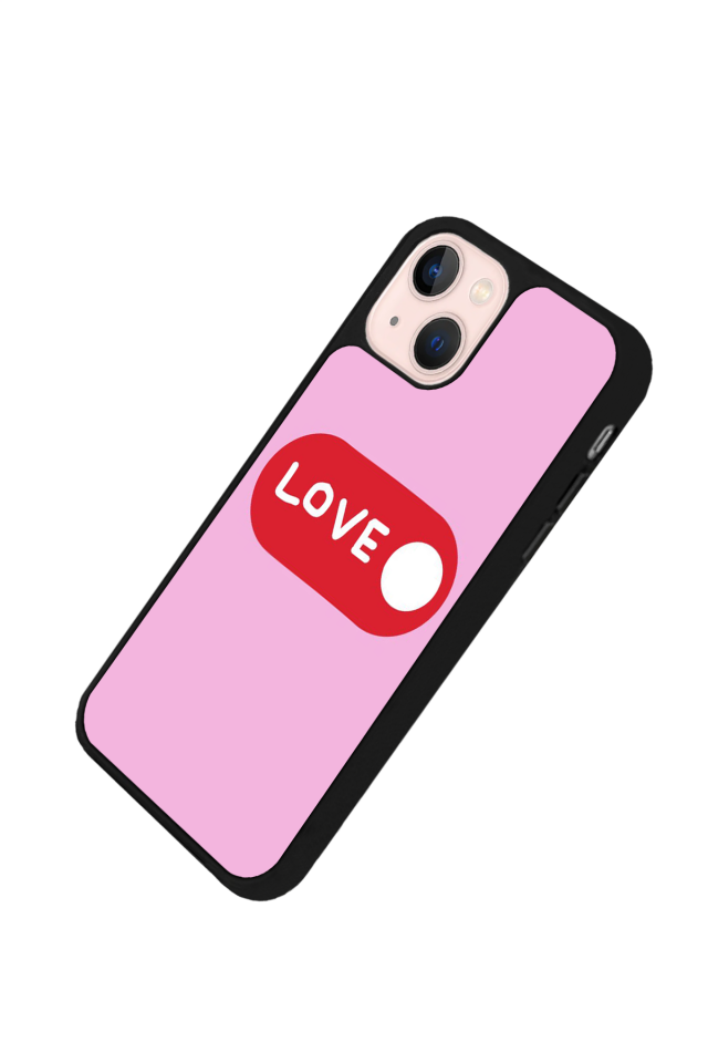 iPhone 15 Uyumlu Kalp Love Tasarımlı Glossy Premium Kılıf