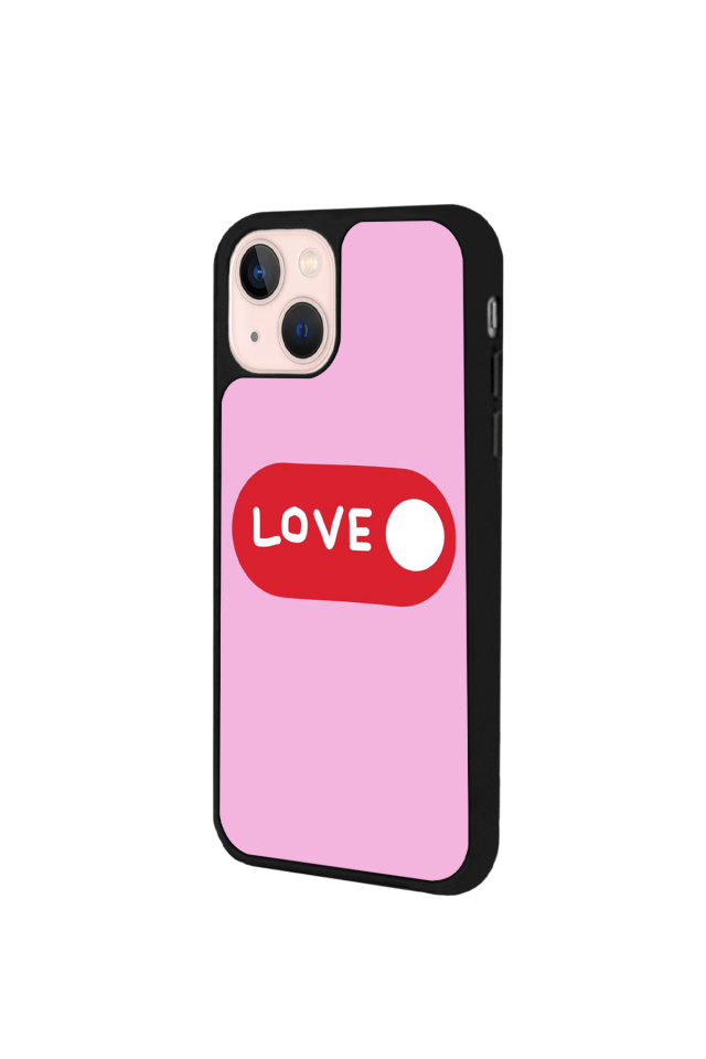 iPhone 15 Uyumlu Kalp Love Tasarımlı Glossy Premium Kılıf