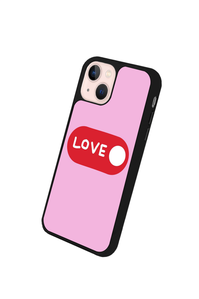 iPhone 15 Uyumlu Kalp Love Tasarımlı Glossy Premium Kılıf