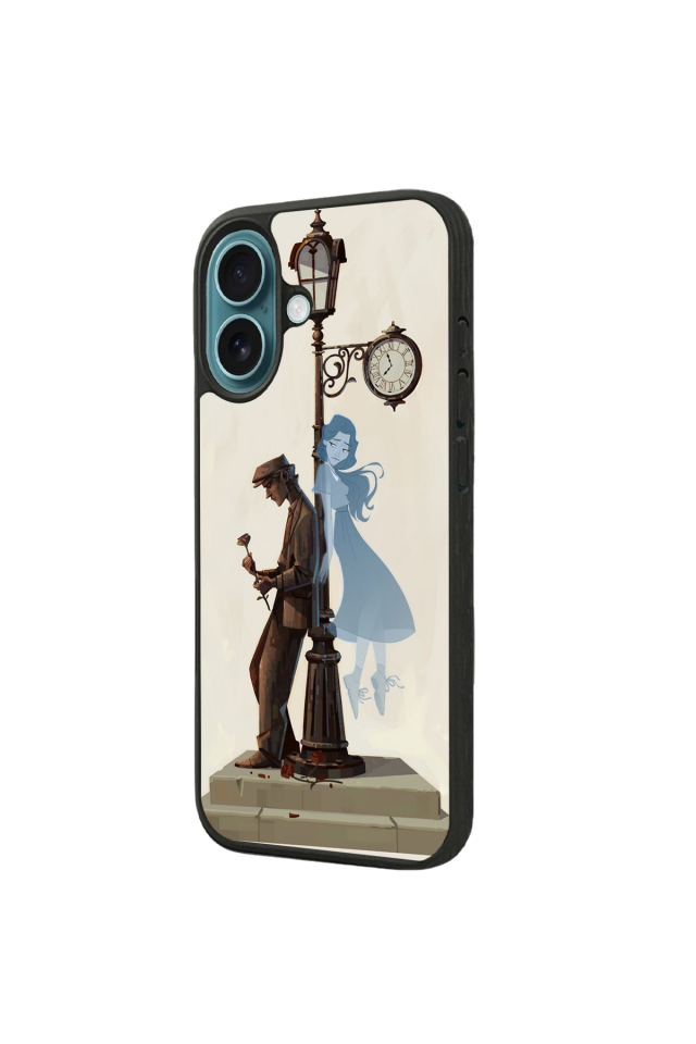 iPhone 16 Plus Uyumlu  Kalp Love Tasarımlı Glossy Premium Kılıf