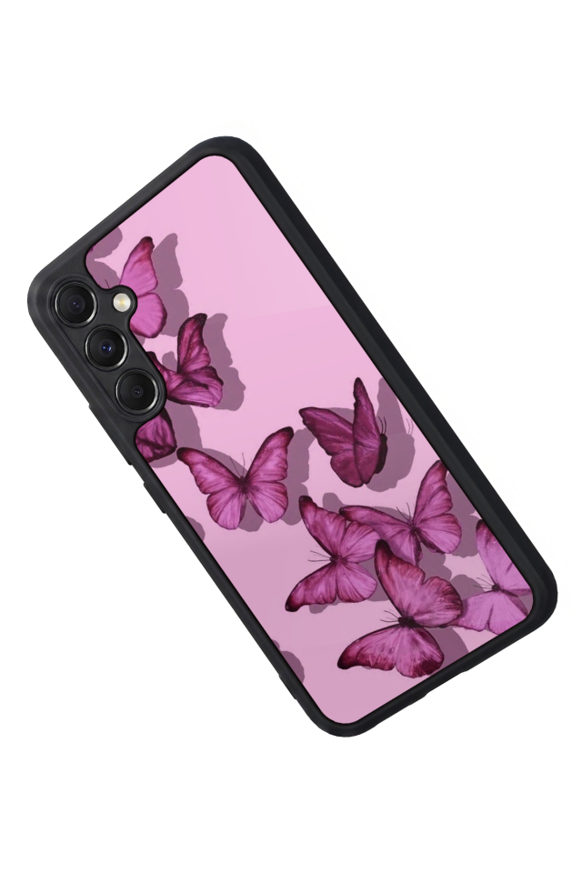 Samsung Galaxy A34 Uyumlu Kelebek Tasarımlı Glossy Premium Kılıf