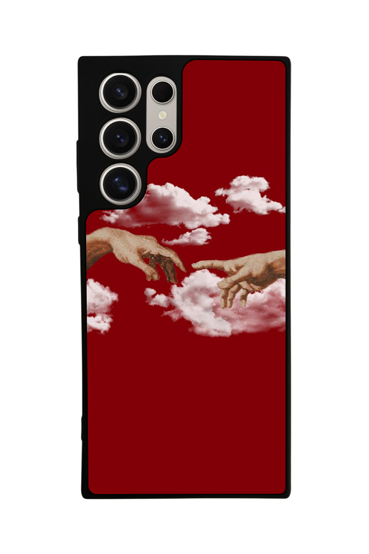 Samsung Galaxy S24 Ultra Uyumlu Kirmizi Tasarımlı Glossy Premium Kılıf