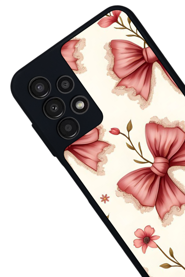 Samsung Galaxy A23 Uyumlu Kurdele Tasarımlı Glossy Premium Kılıf
