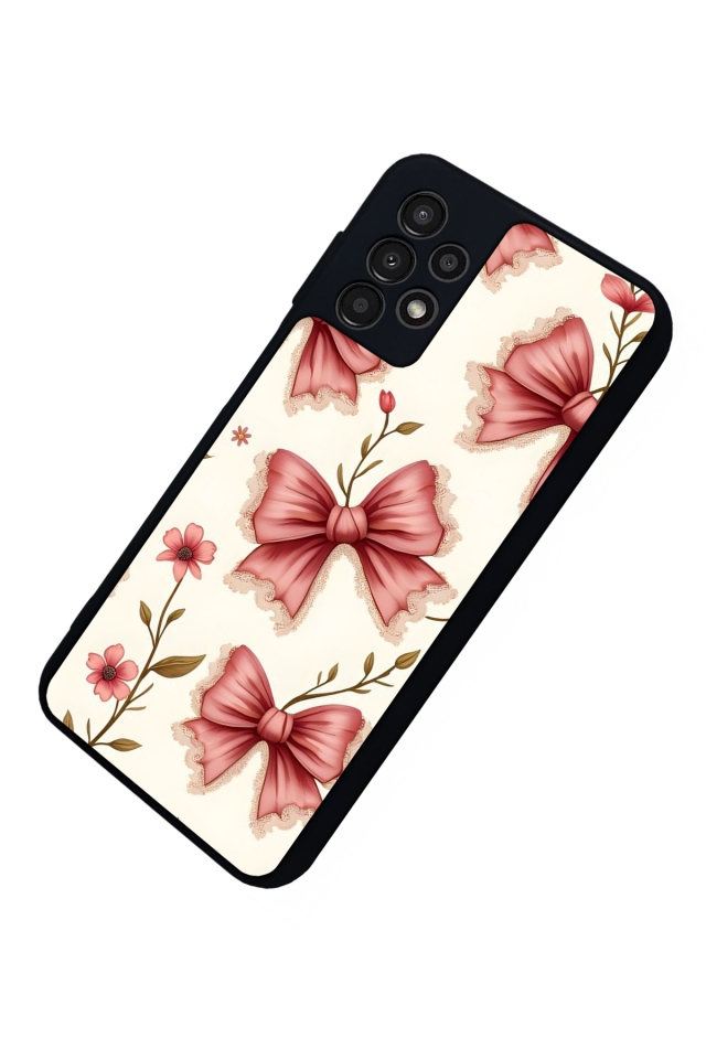 Samsung Galaxy A23 Uyumlu Kurdele Tasarımlı Glossy Premium Kılıf