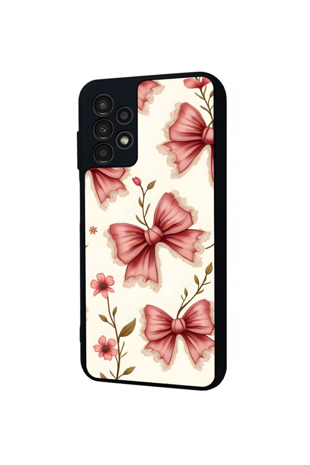 Samsung Galaxy A23 Uyumlu Kurdele Tasarımlı Glossy Premium Kılıf