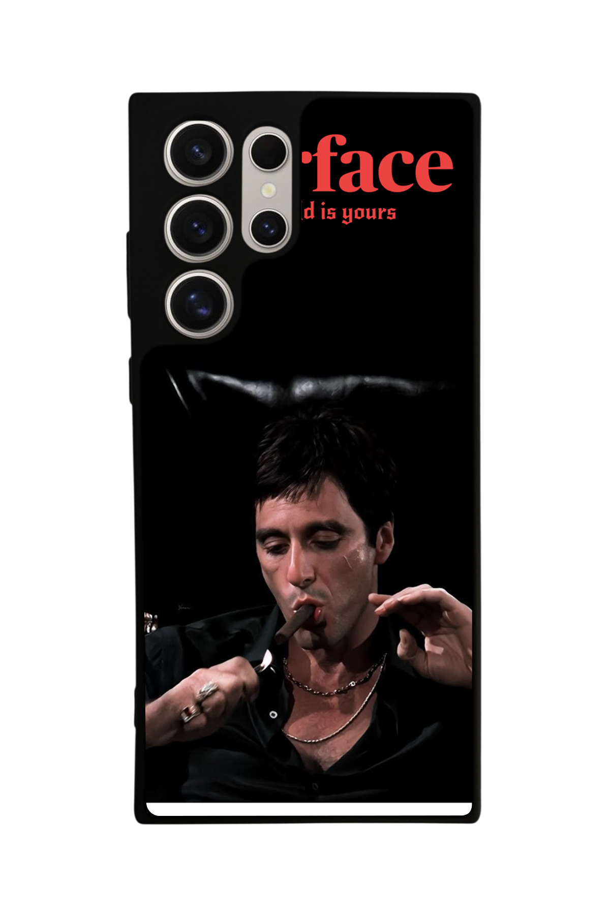 Samsung Galaxy S23 Ultra Uyumlu Scarface Tasarımlı Glossy Premium Kılıf