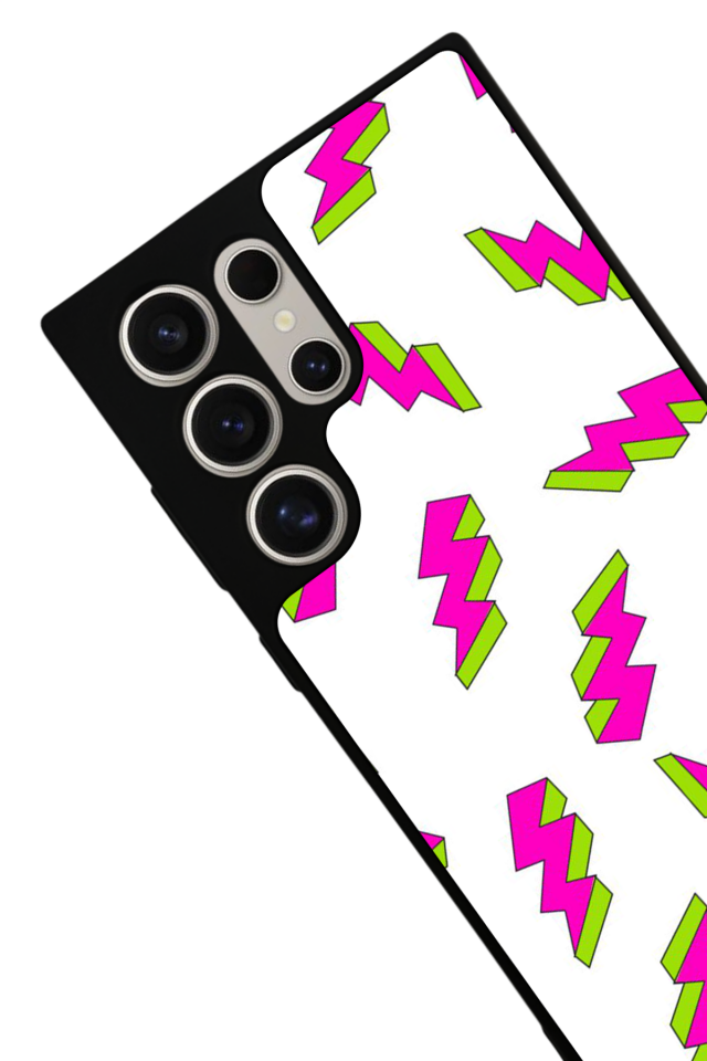 Samsung Galaxy S23 Ultra Uyumlu Simsek Tasarımlı Glossy Premium Kılıf