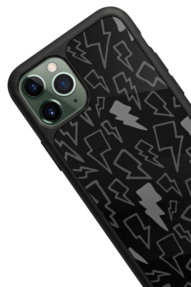 iPhone 11 Pro Uyumlu Simsek Tasarımlı Glossy Premium Kılıf