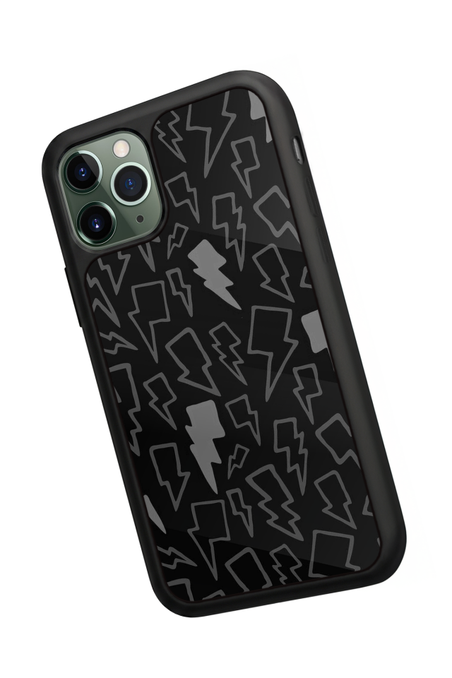 iPhone 11 Pro Uyumlu Simsek Tasarımlı Glossy Premium Kılıf