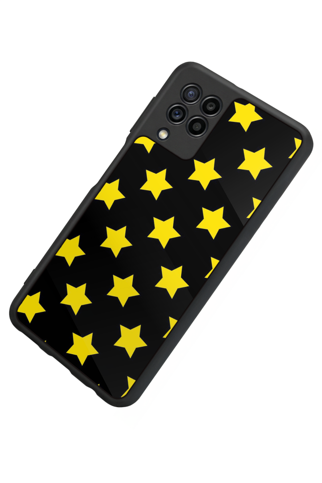 Samsung Galaxy M22 Uyumlu Simsek Tasarımlı Glossy Premium Kılıf