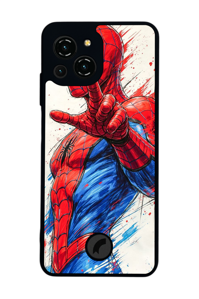 Reeder S23 Pro Max Uyumlu Spider Man ( Örümcek Adam ) Tasarımlı Glossy Premium Kılıf