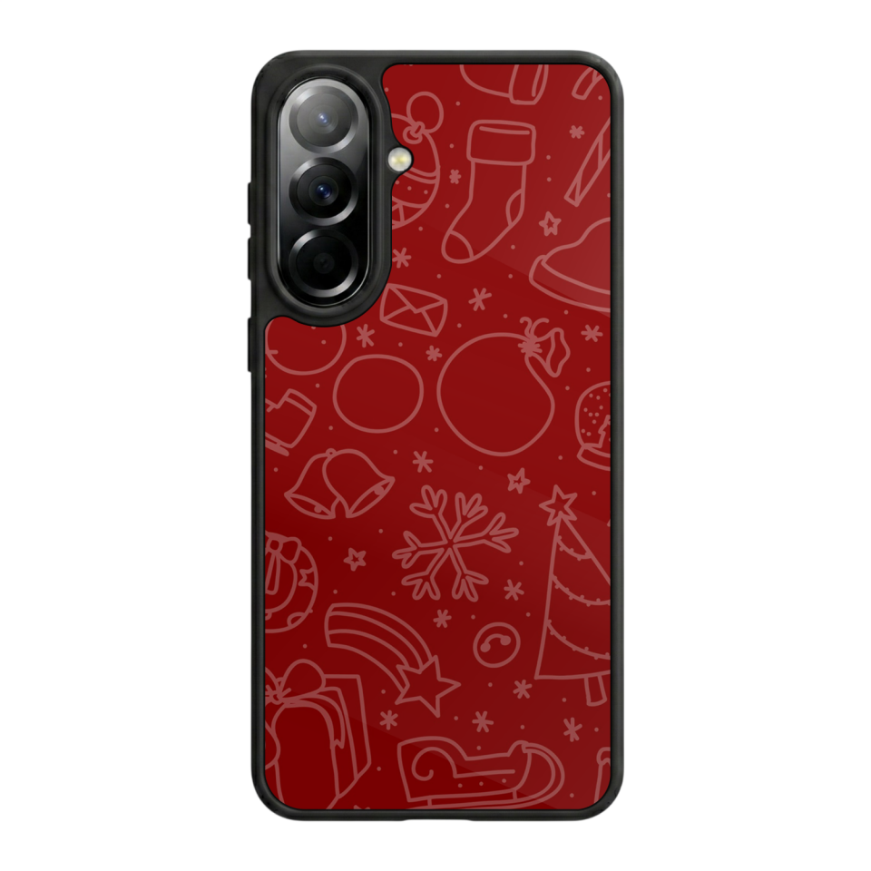 Samsung Galaxy A57 Uyumlu Yilbasi Christmas Tasarımlı Glossy Premium Kılıf