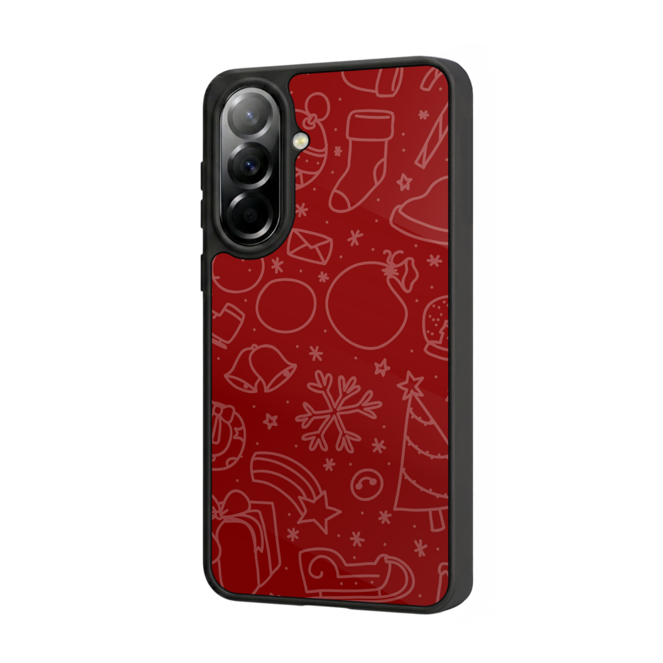 Samsung Galaxy A57 Uyumlu Yilbasi Christmas Tasarımlı Glossy Premium Kılıf