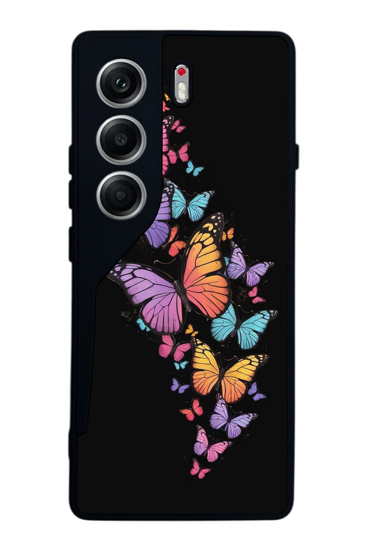 Tecno Camon 40 Uyumlu Kelebek Tasarımlı Glossy Premium Kılıf