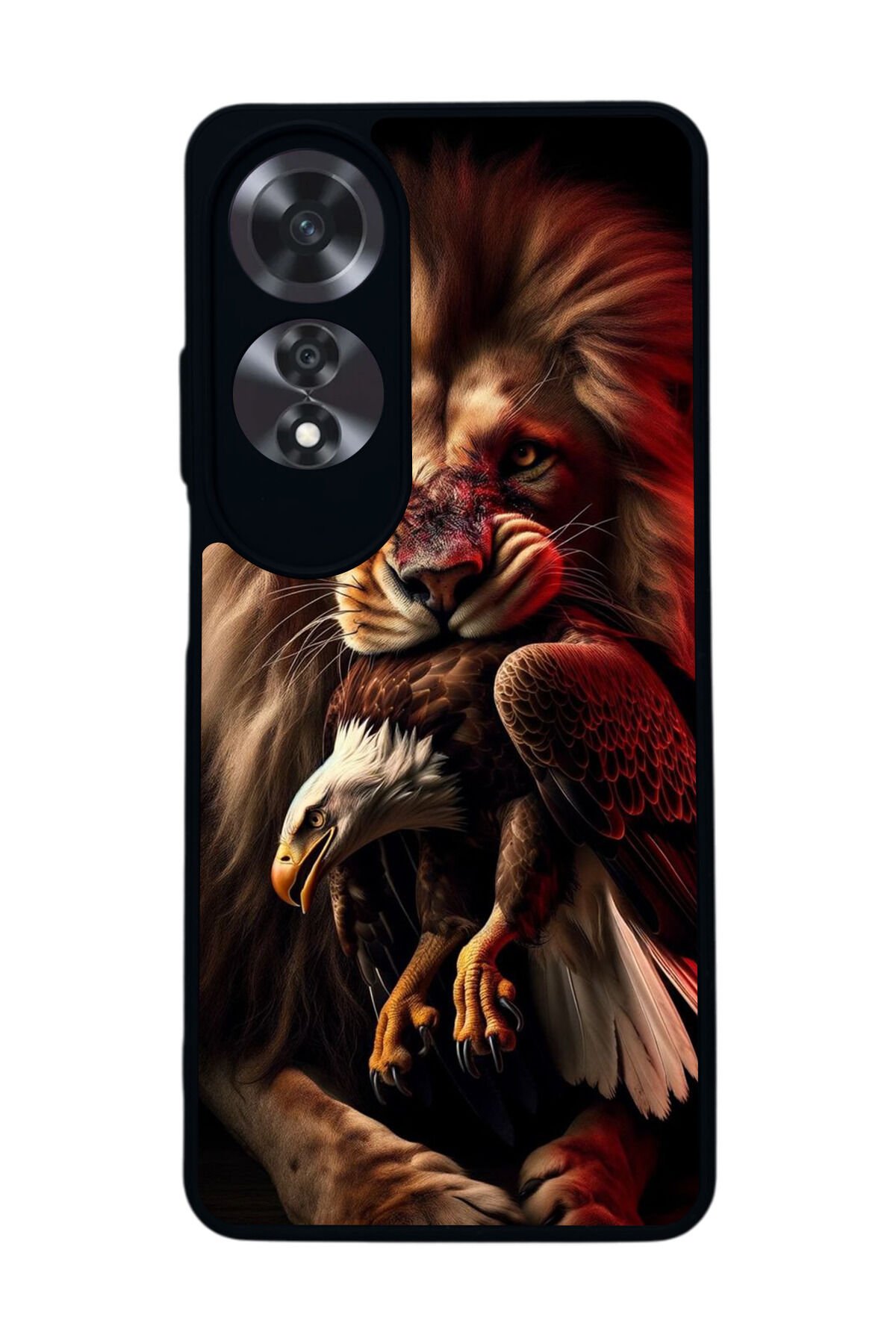 Oppo A60 Mat Siyah uyumlu Kılıf – Yumuşak Silikon, Koruyucu, Şok Emici Kapak
