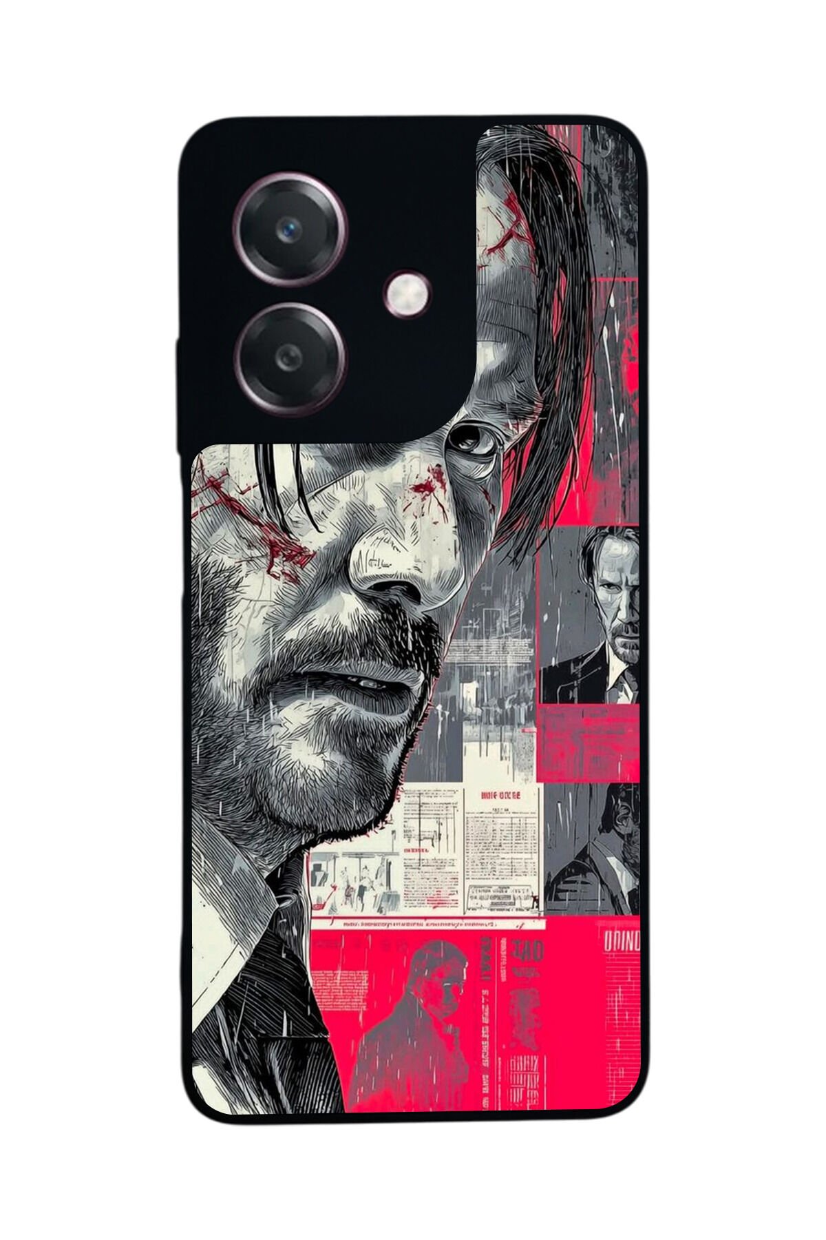 Oppo A3 5G Uyumlu JohnWick Tasarımlı Glossy Premium Kılıf