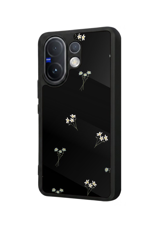 Vivo V60 Uyumlu Cicek Tasarımlı Glossy Premium Kılıf