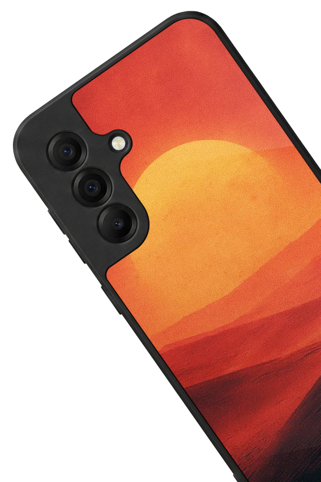 Samsung Galaxy A17 Uyumlu Güneş Tasarımlı Glossy Premium Kılıf