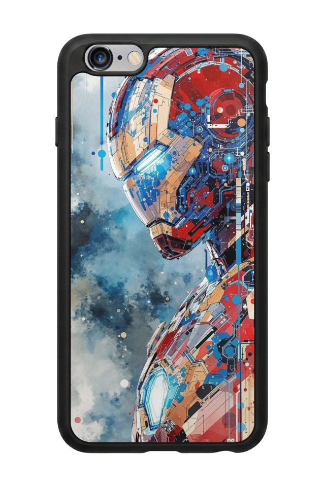 iPhone 6 Plus Uyumlu Iron Man ( Demir Adam ) Tasarımlı Glossy Premium Kılıf
