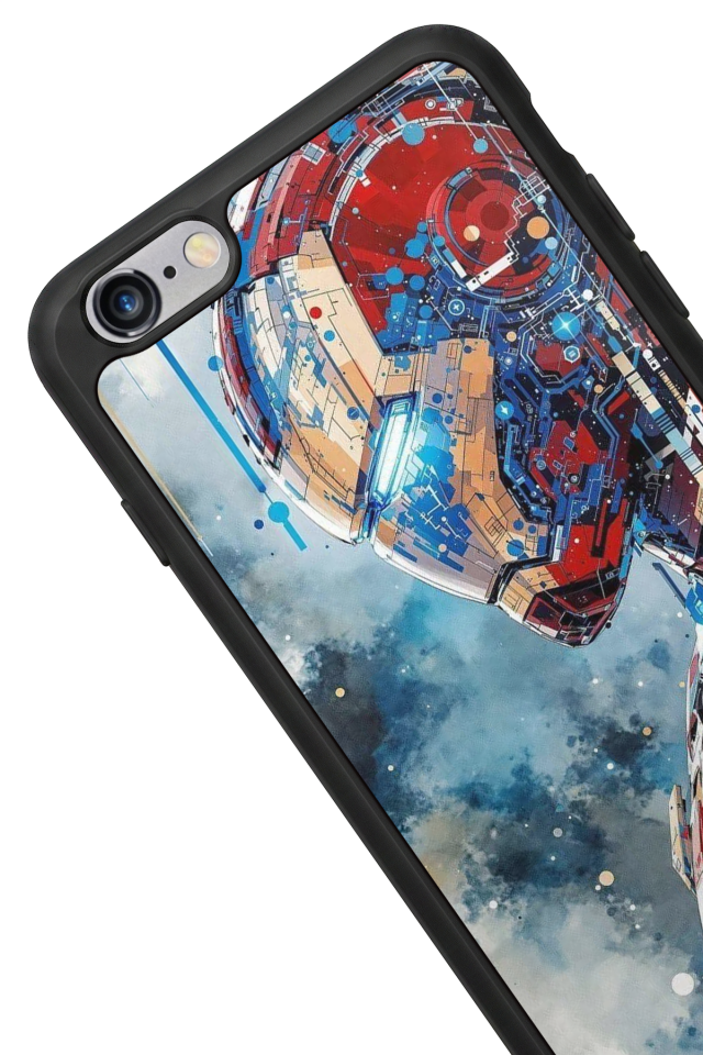 iPhone 6 Plus Uyumlu Iron Man ( Demir Adam ) Tasarımlı Glossy Premium Kılıf