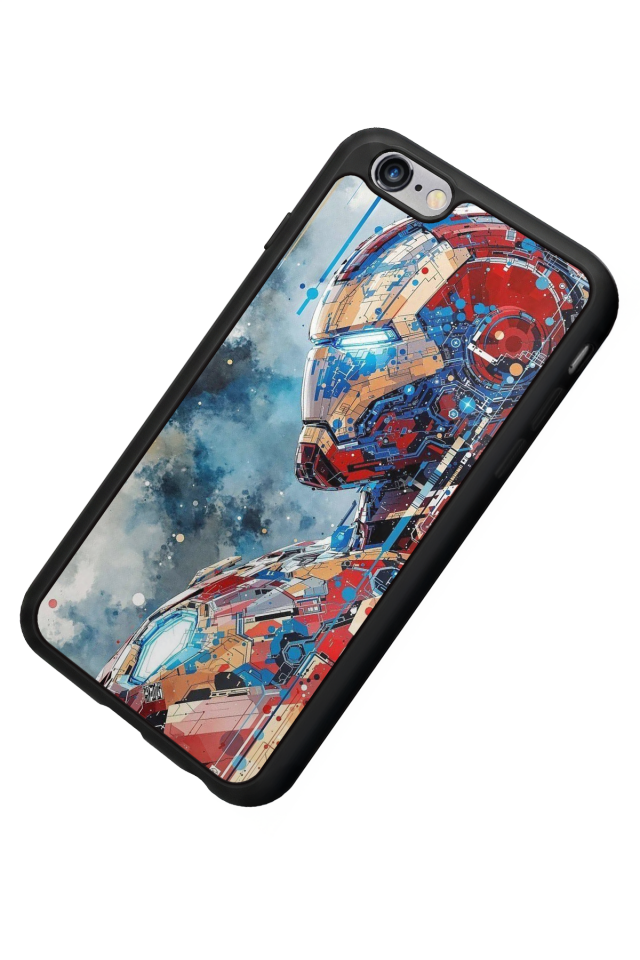 iPhone 6 Plus Uyumlu Iron Man ( Demir Adam ) Tasarımlı Glossy Premium Kılıf