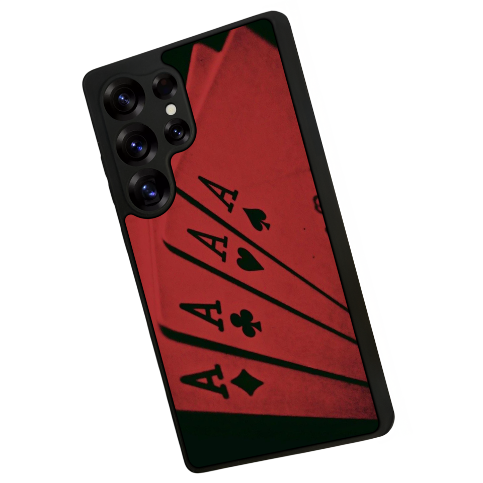 Samsung Galaxy S25 Ultra Uyumlu Kart Tasarımlı Glossy Premium Kılıf