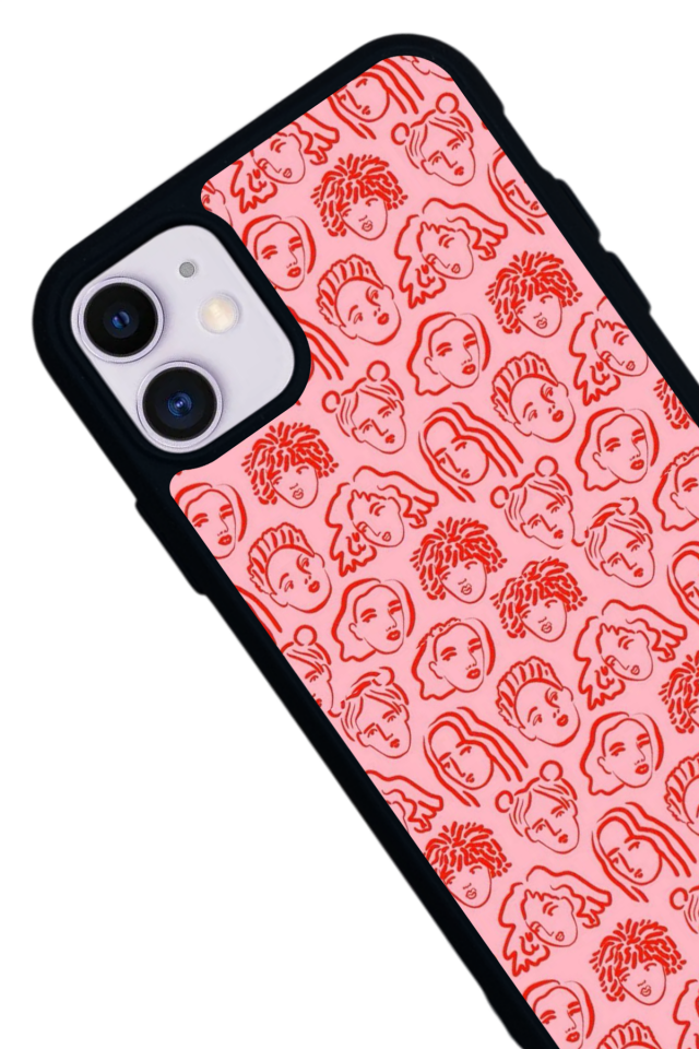 iPhone 11 Uyumlu Line Art Tasarımlı Glossy Premium Kılıf