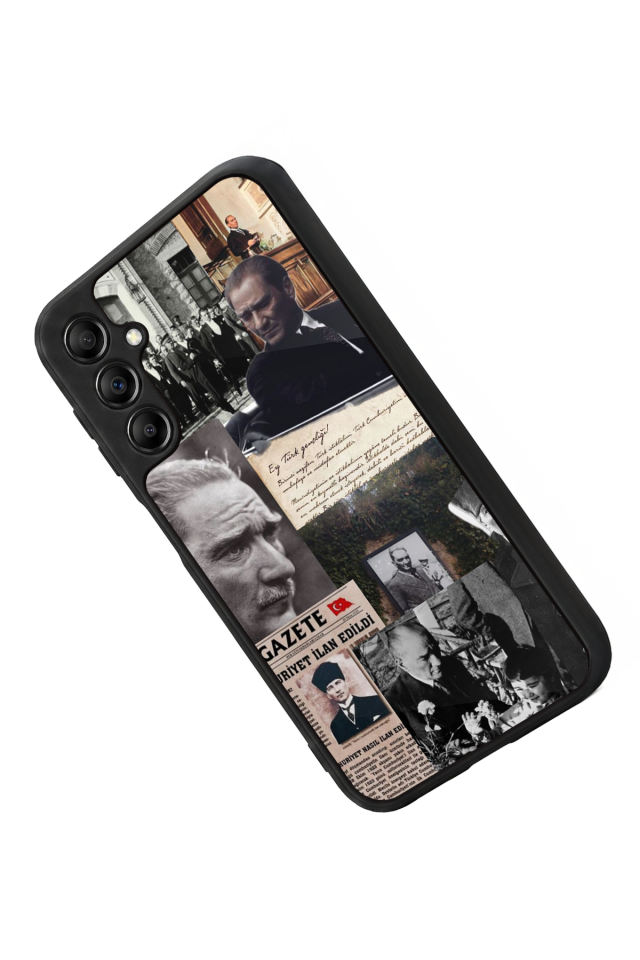 Samsung Galaxy A14 Uyumlu Mustafa Kemal Ataturk Tasarımlı Glossy Premium Kılıf