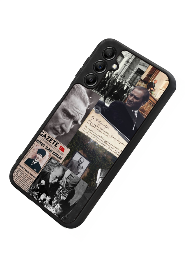 Samsung Galaxy A14 Uyumlu Mustafa Kemal Ataturk Tasarımlı Glossy Premium Kılıf