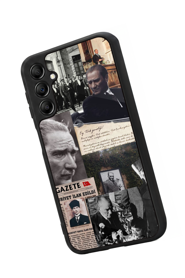 Samsung Galaxy A14 Uyumlu Mustafa Kemal Ataturk Tasarımlı Glossy Premium Kılıf