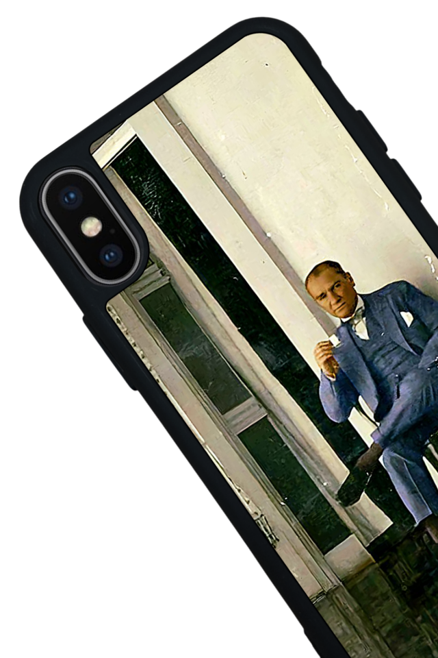 iPhone XS Max Uyumlu Mustafa Kemal Ataturk Tasarımlı Glossy Premium Kılıf