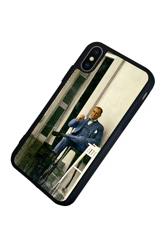 iPhone XS Max Uyumlu Mustafa Kemal Ataturk Tasarımlı Glossy Premium Kılıf
