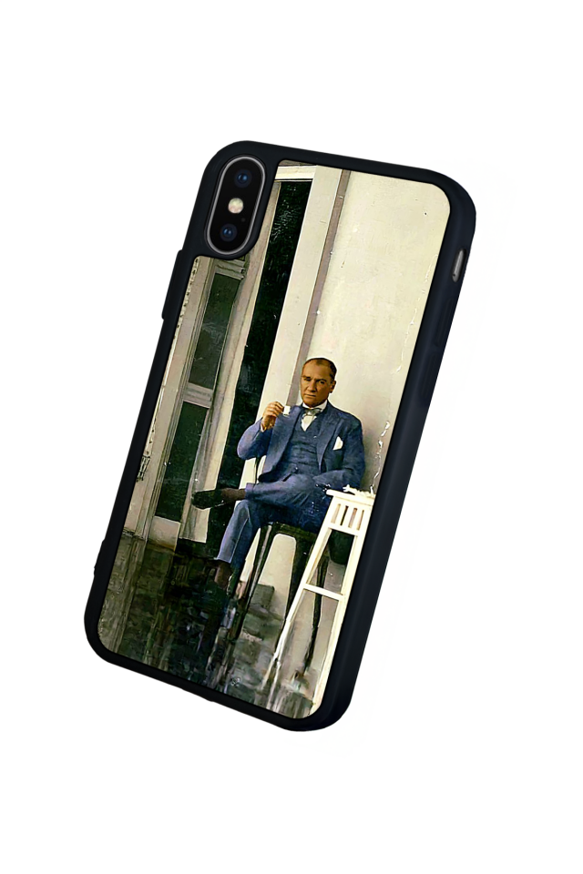 iPhone XS Max Uyumlu Mustafa Kemal Ataturk Tasarımlı Glossy Premium Kılıf