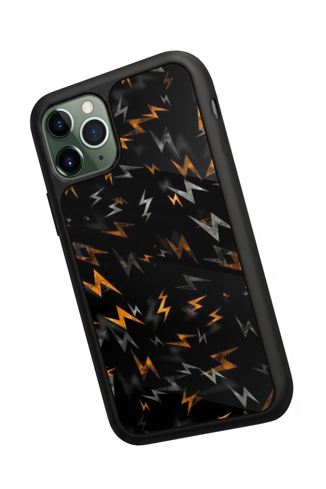 iPhone 11 Pro Uyumlu Simsek Tasarımlı Glossy Premium Kılıf