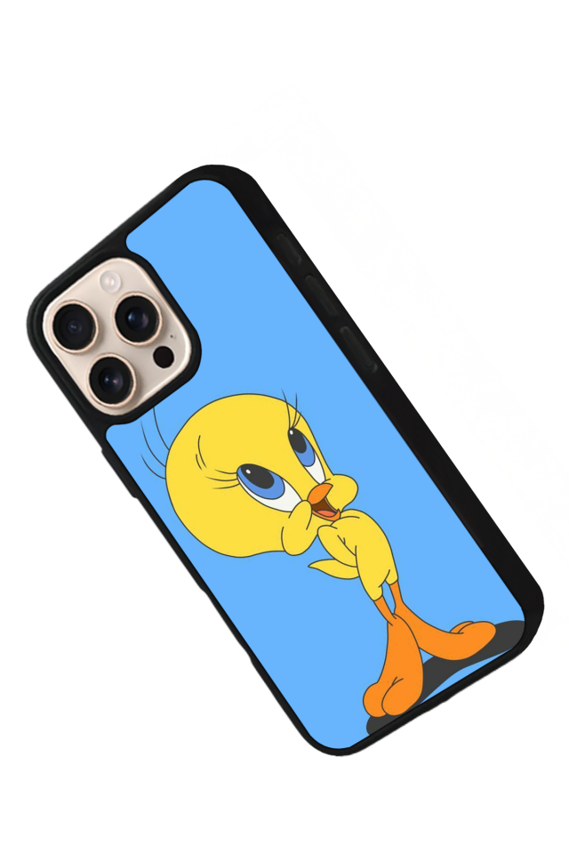 iPhone 15 Pro Uyumlu Tweety Tasarımlı Glossy Premium Kılıf