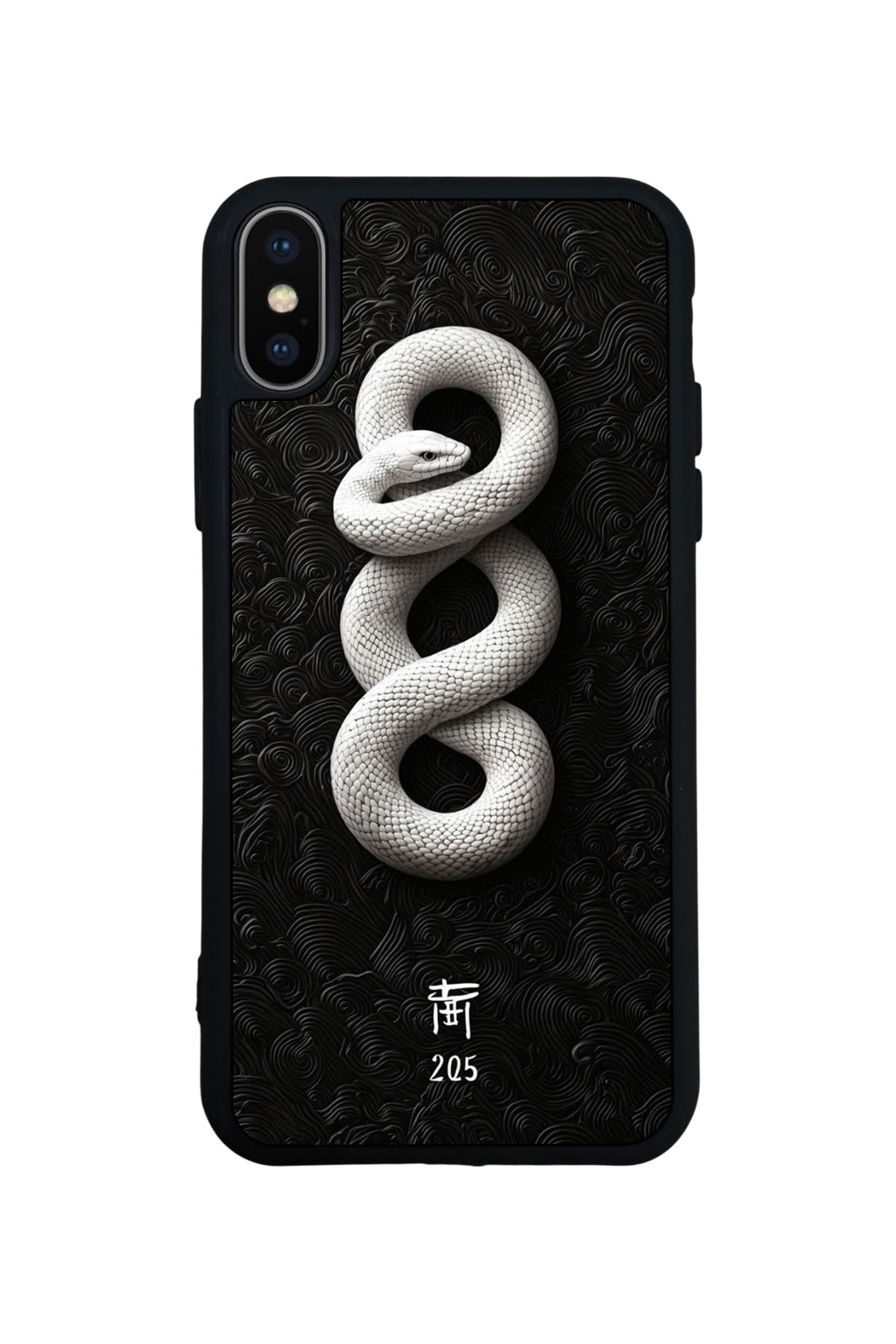 iPhone X/ XS Uyumlu Yılan Tasarımlı Glossy Premium Kılıf