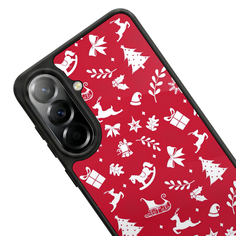 Samsung Galaxy A57 Uyumlu Yilbasi Christmas Tasarımlı Glossy Premium Kılıf