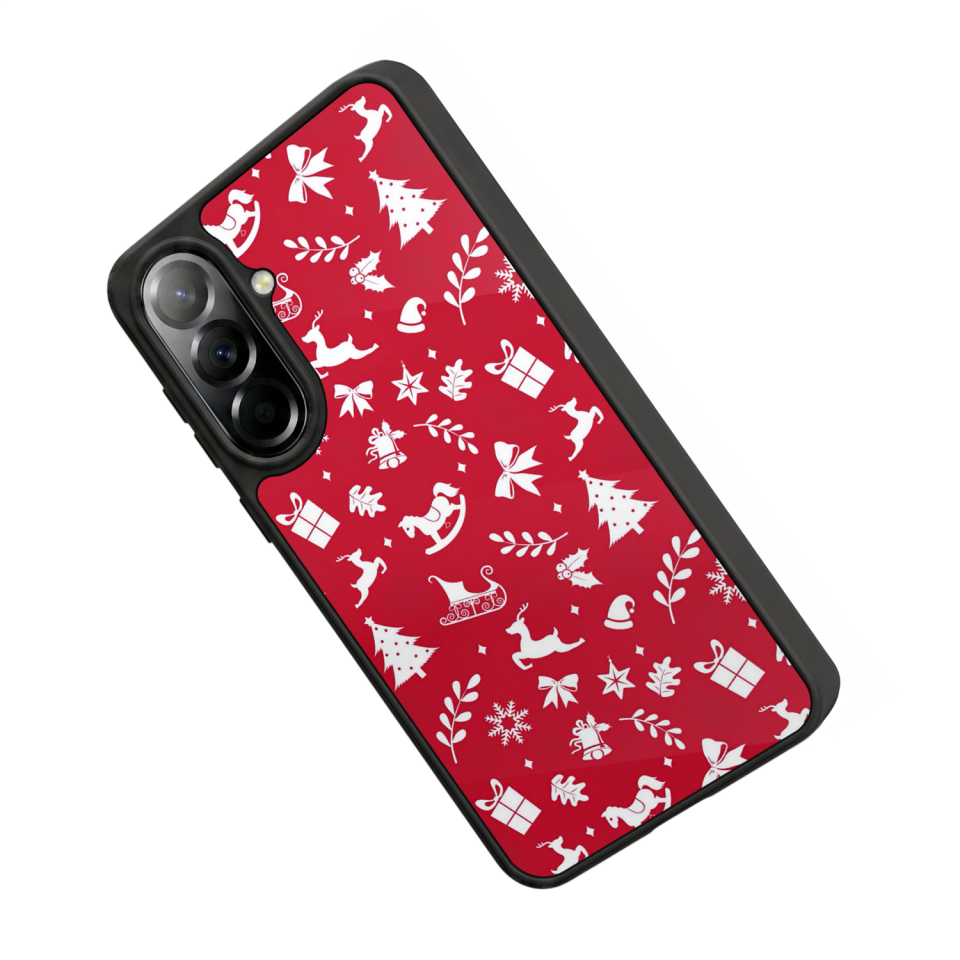Samsung Galaxy A57 Uyumlu Yilbasi Christmas Tasarımlı Glossy Premium Kılıf