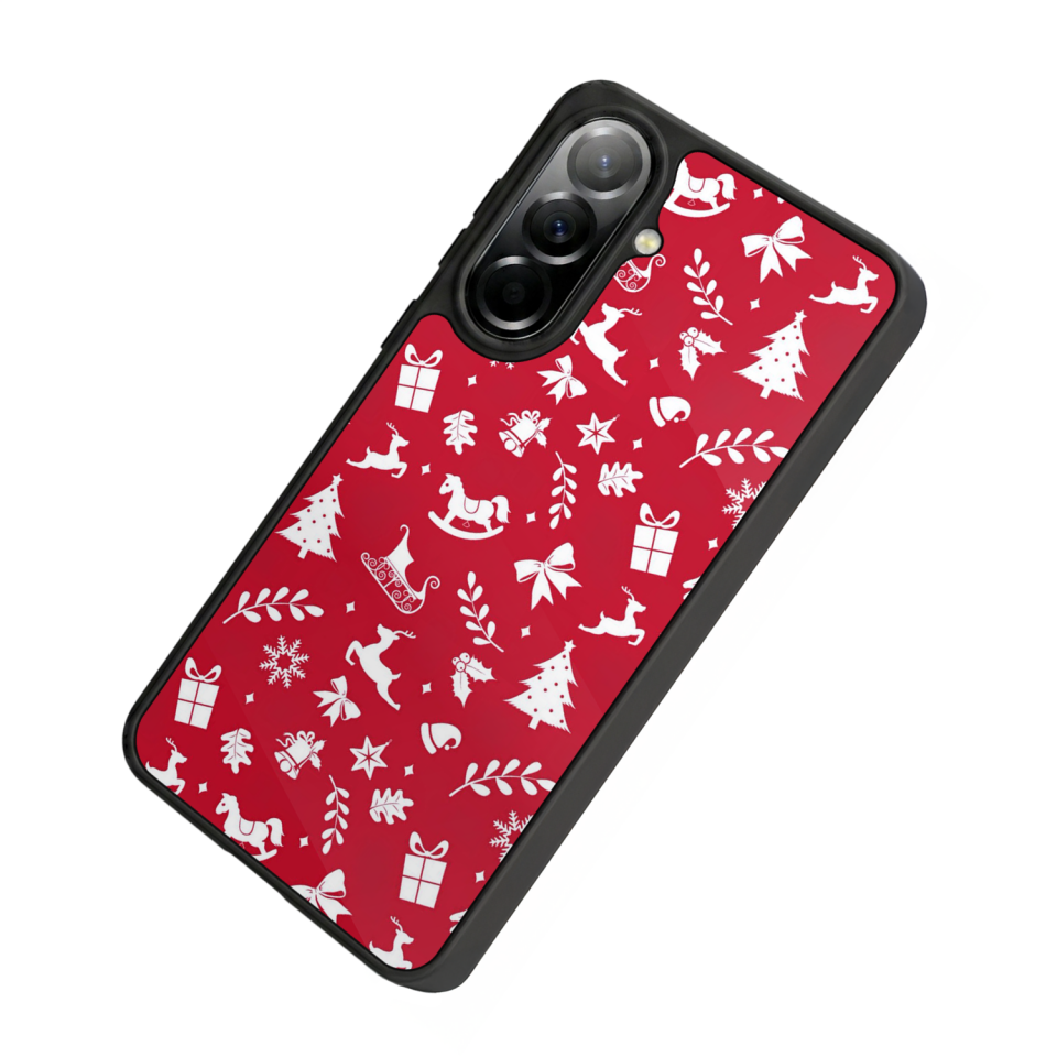 Samsung Galaxy A57 Uyumlu Yilbasi Christmas Tasarımlı Glossy Premium Kılıf