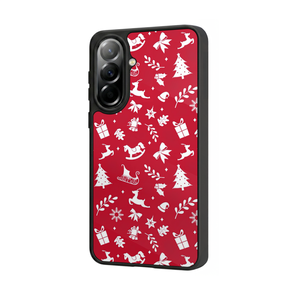Samsung Galaxy A57 Uyumlu Yilbasi Christmas Tasarımlı Glossy Premium Kılıf