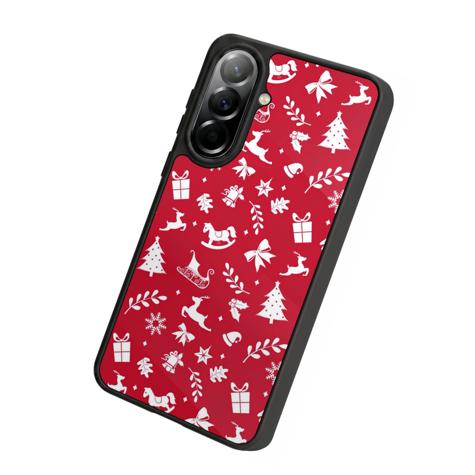 Samsung Galaxy A57 Uyumlu Yilbasi Christmas Tasarımlı Glossy Premium Kılıf