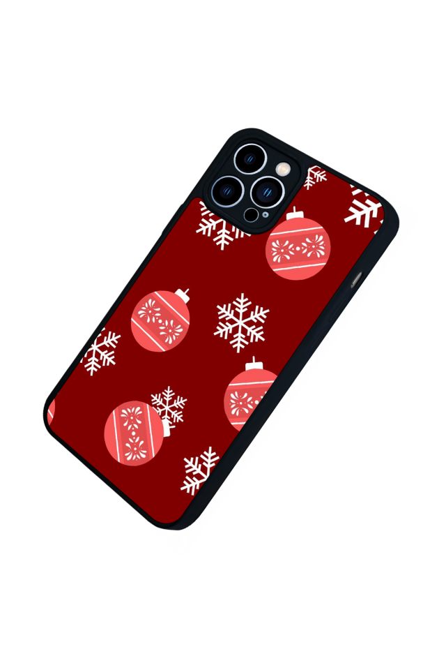 iPhone 12 Pro Max Uyumlu Yilbasi Christmas Tasarımlı Glossy Premium Kılıf