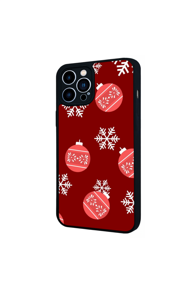 iPhone 12 Pro Max Uyumlu Yilbasi Christmas Tasarımlı Glossy Premium Kılıf